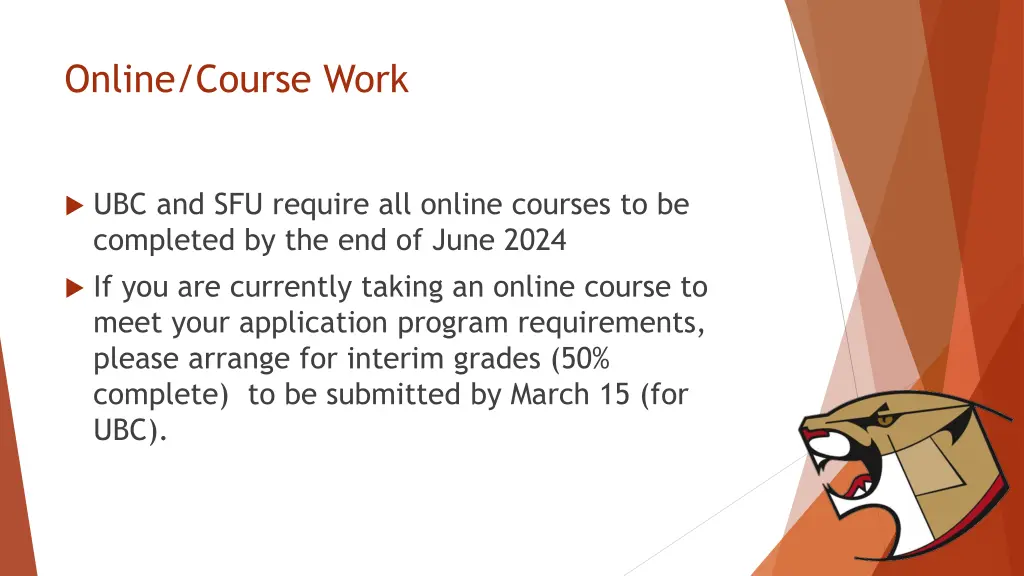 online course work