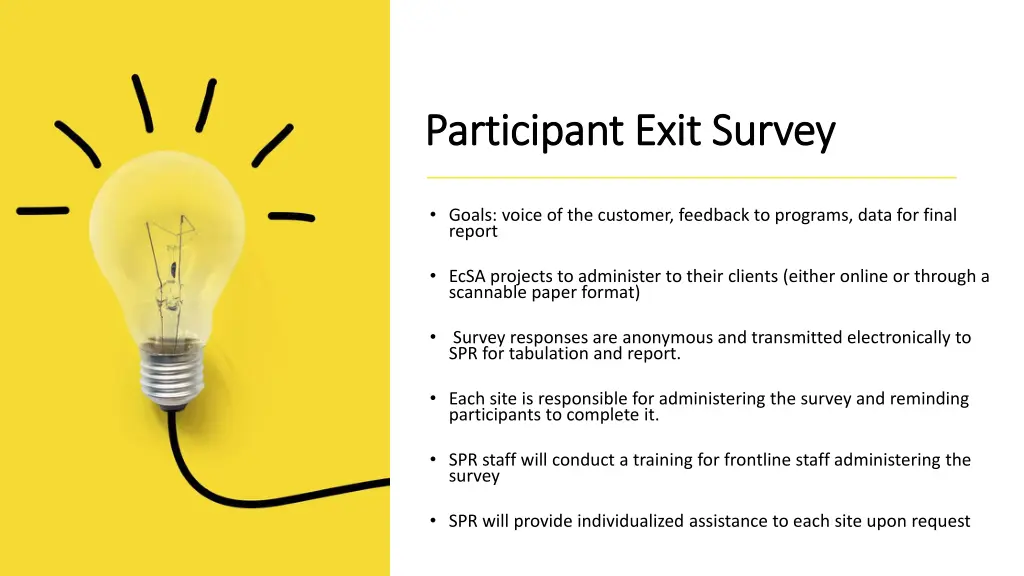 participant exit survey participant exit survey