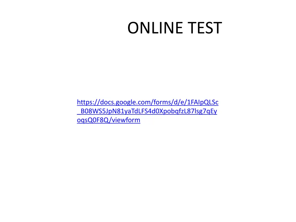 online test