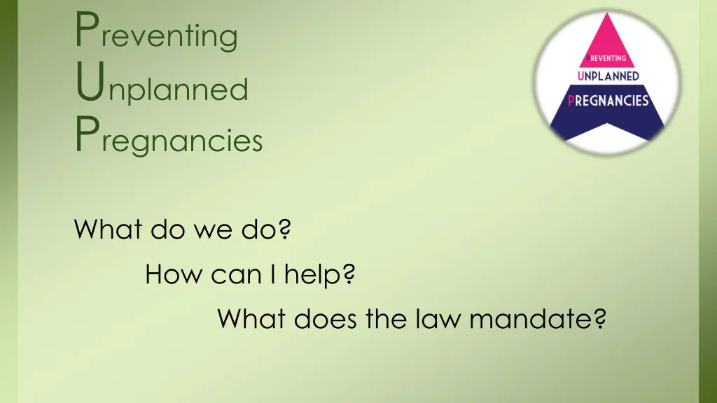 p reventing u nplanned p regnancies 2
