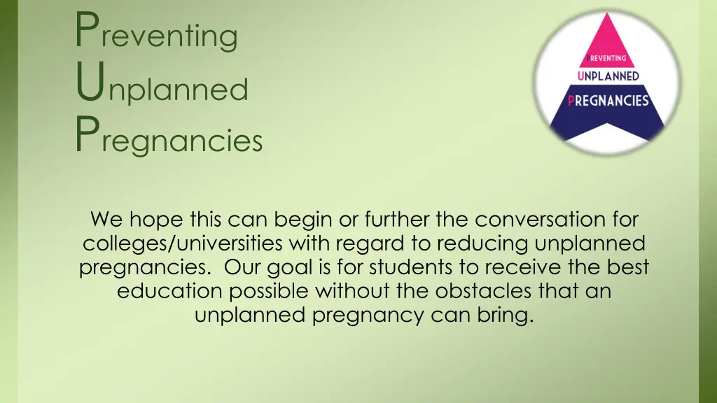 p reventing u nplanned p regnancies 3