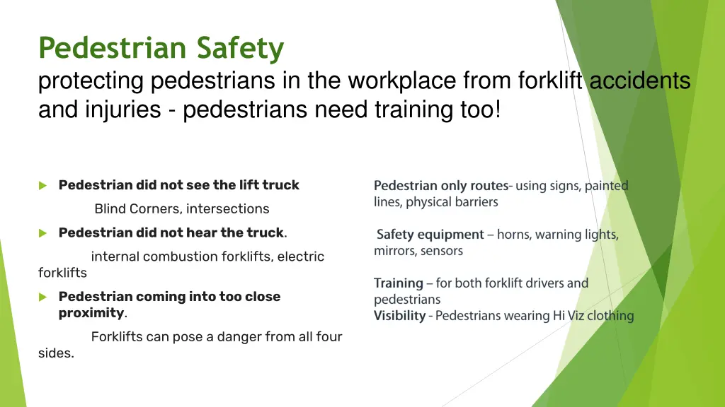 pedestrian safety protecting pedestrians