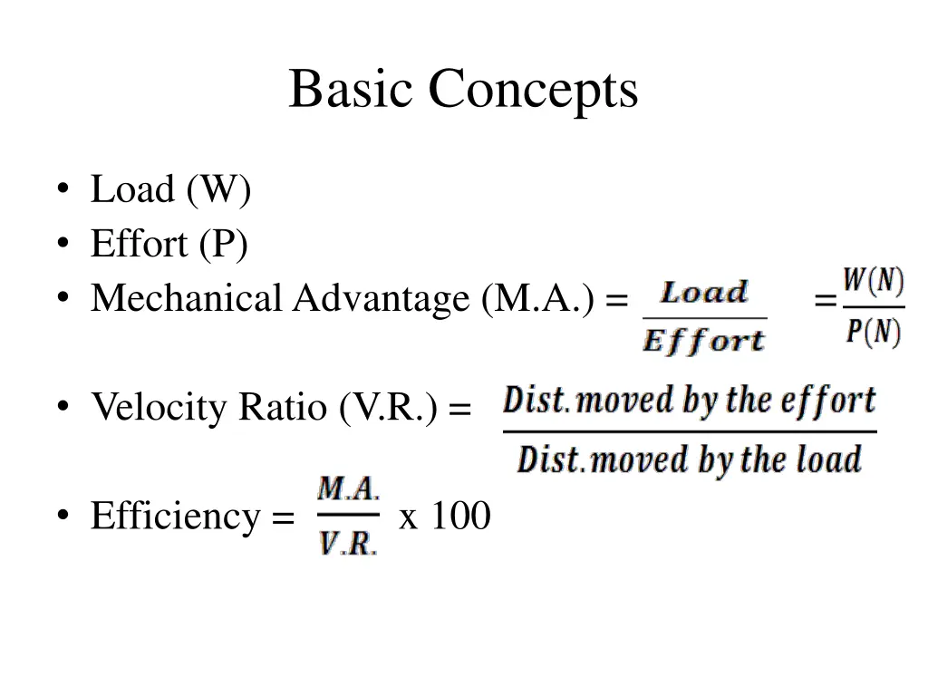basic concepts