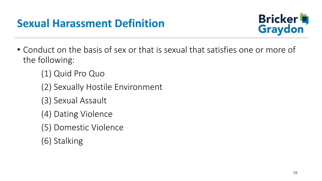 sexual harassment definition