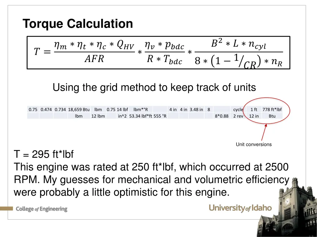 torque calculation