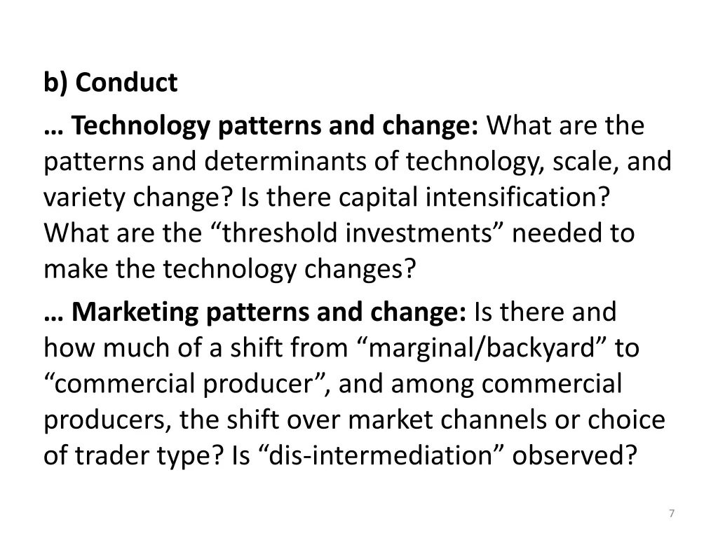 b conduct technology patterns and change what