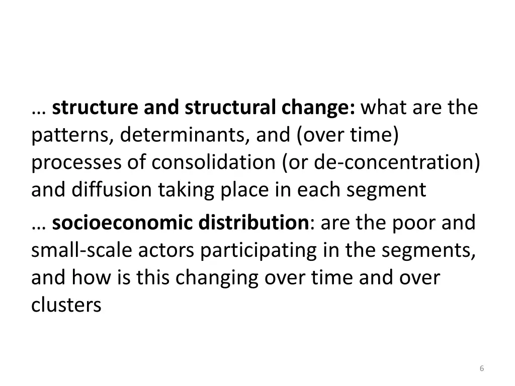 structure and structural change what
