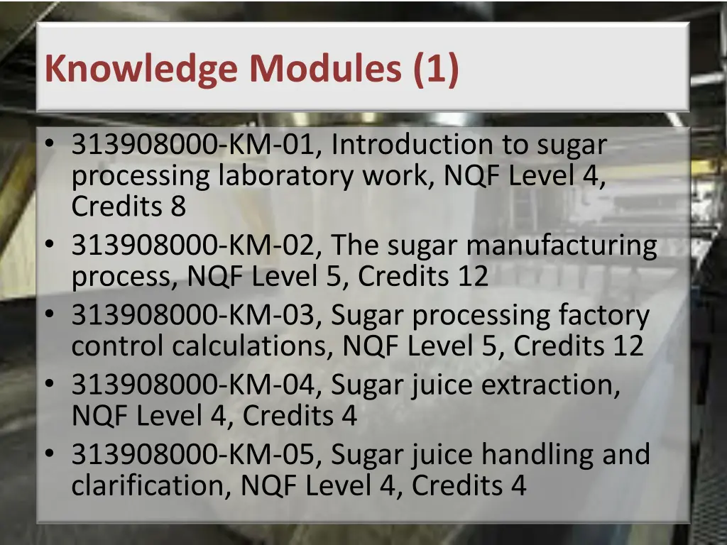 knowledge modules 1