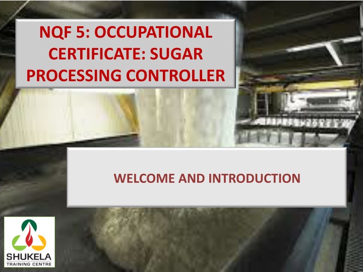nqf 5 occupational certificate sugar processing