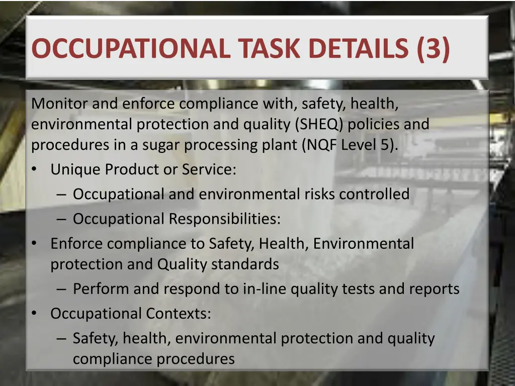 occupational task details 3