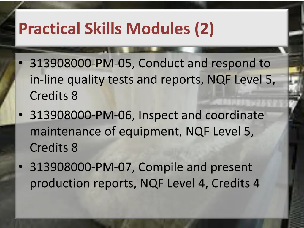 practical skills modules 2