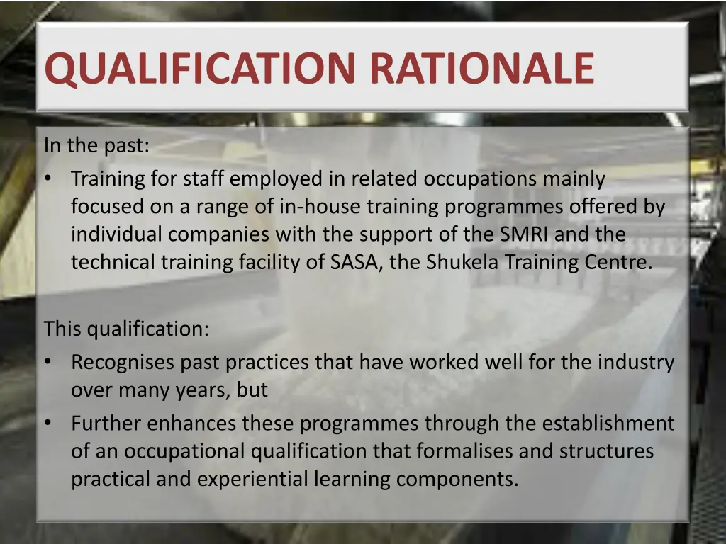qualification rationale 2