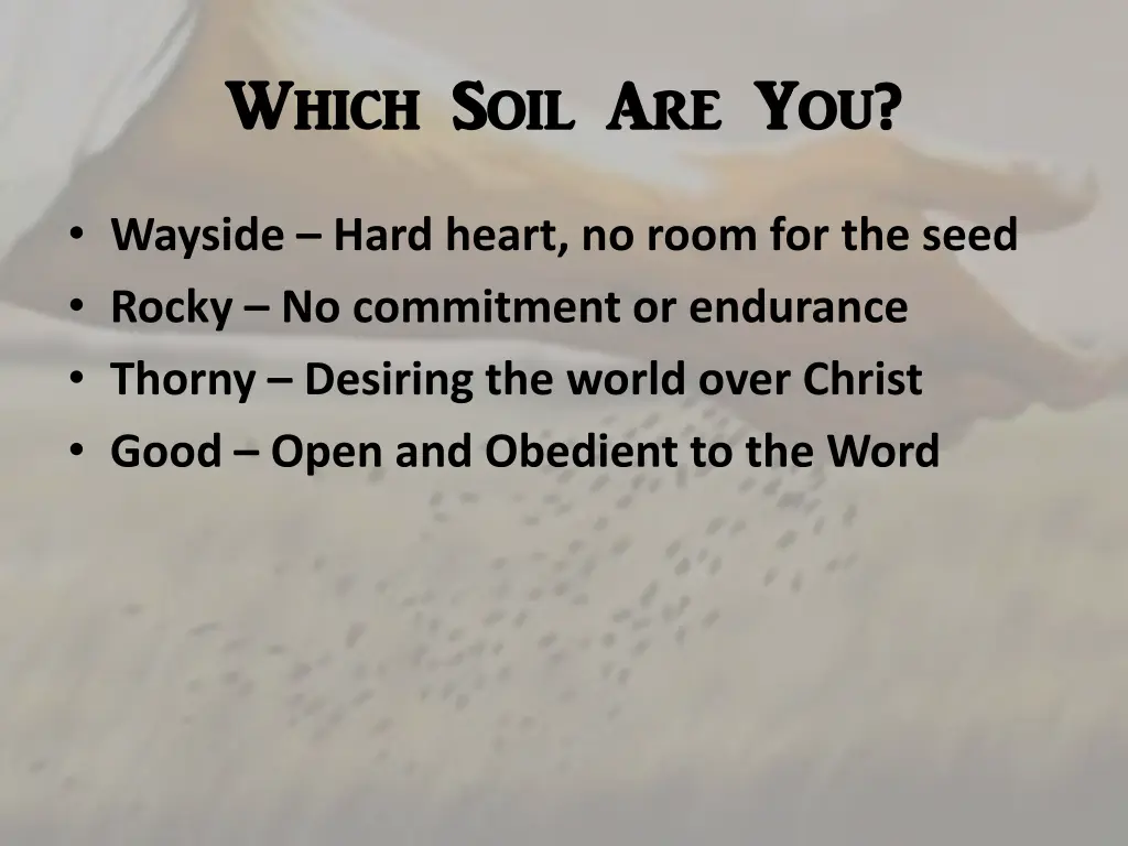 which soil are you which soil are you