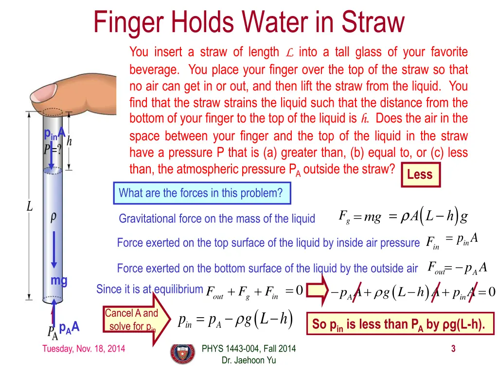 finger holds water in straw you insert a straw