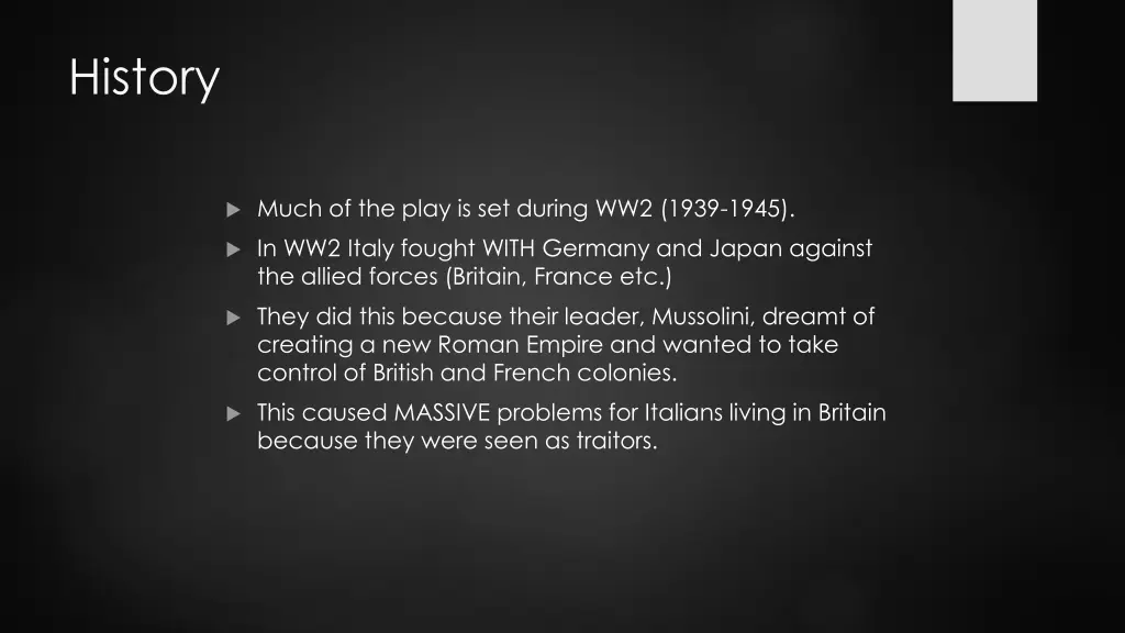 history