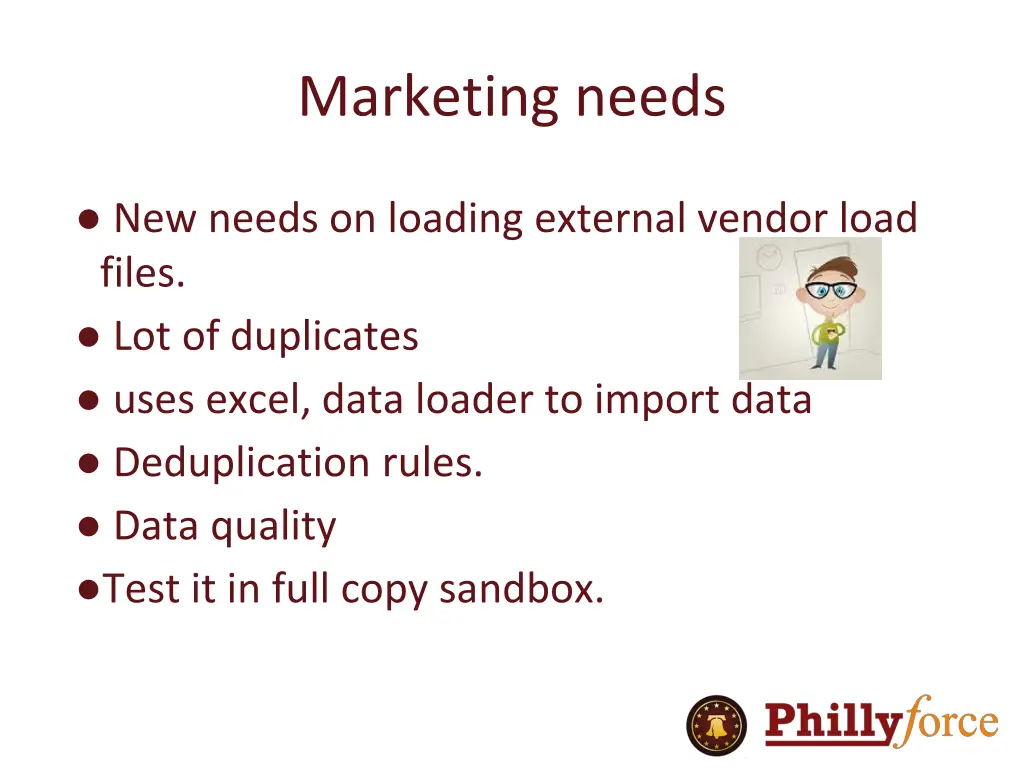 marketing needs