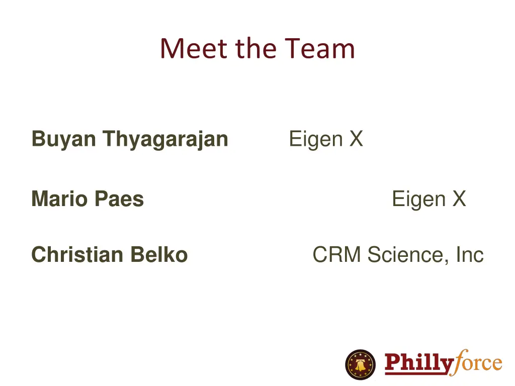 meet the team
