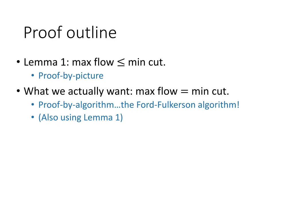 proof outline