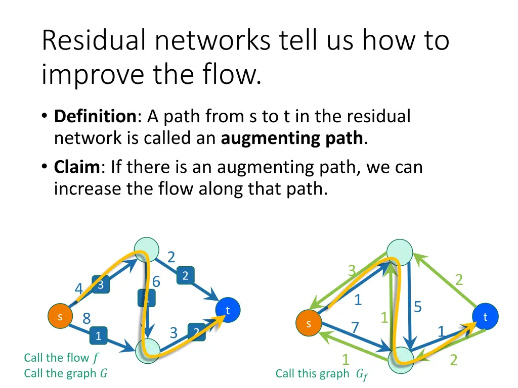 residual networks tell us how to improve the flow
