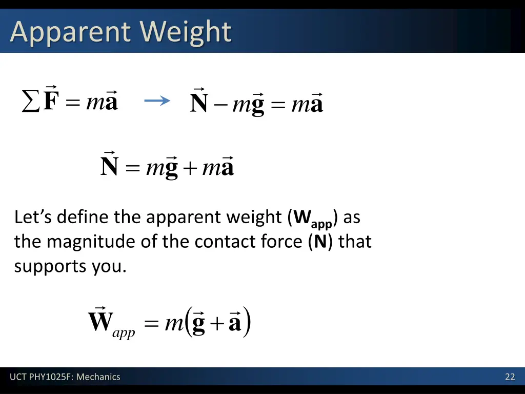 apparent weight 1