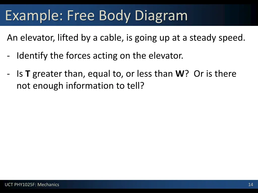 example free body diagram