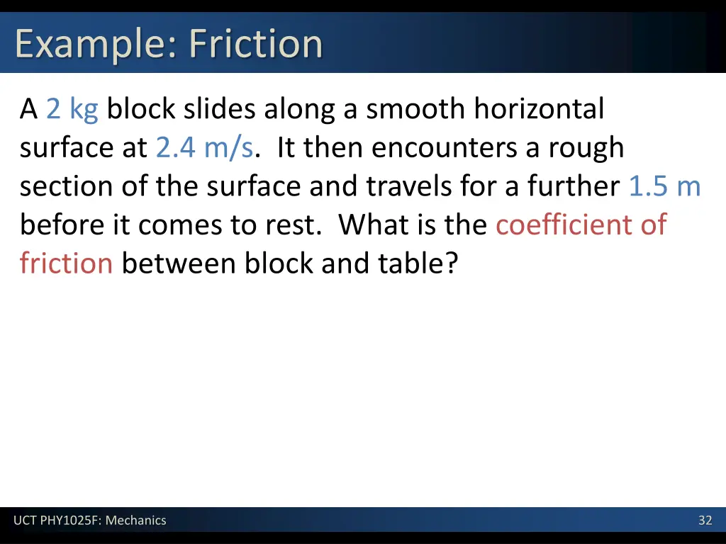 example friction 1