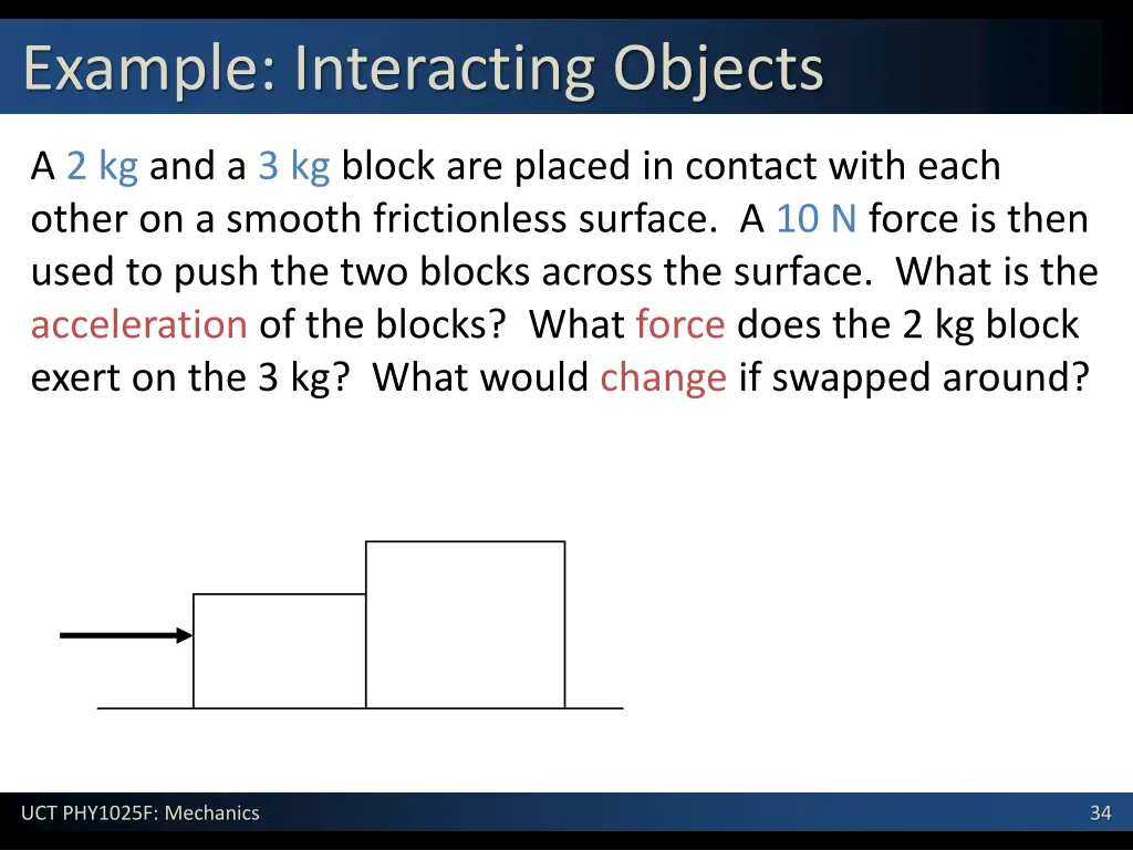 example interacting objects