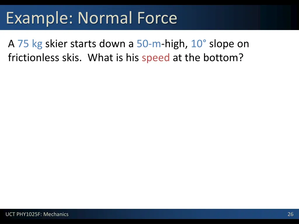 example normal force 1