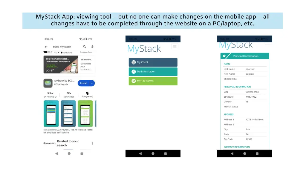 mystack app viewing tool but no one can make
