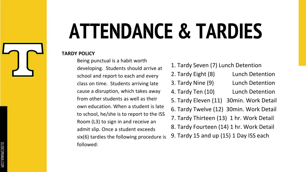 attendance tardies 3