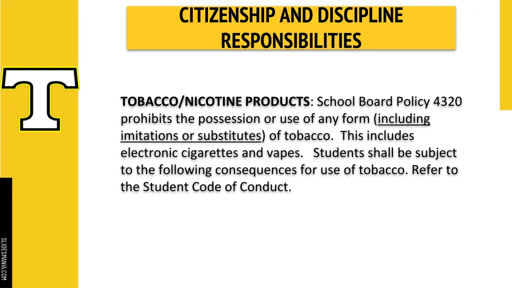 citizenship and discipline responsibilities 10