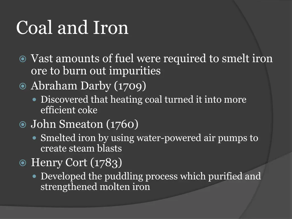 coal and iron