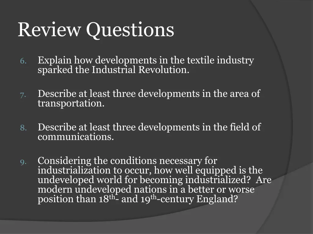 review questions 1