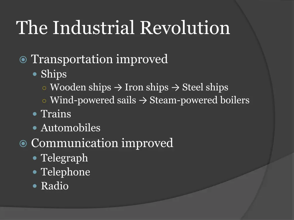 the industrial revolution 1
