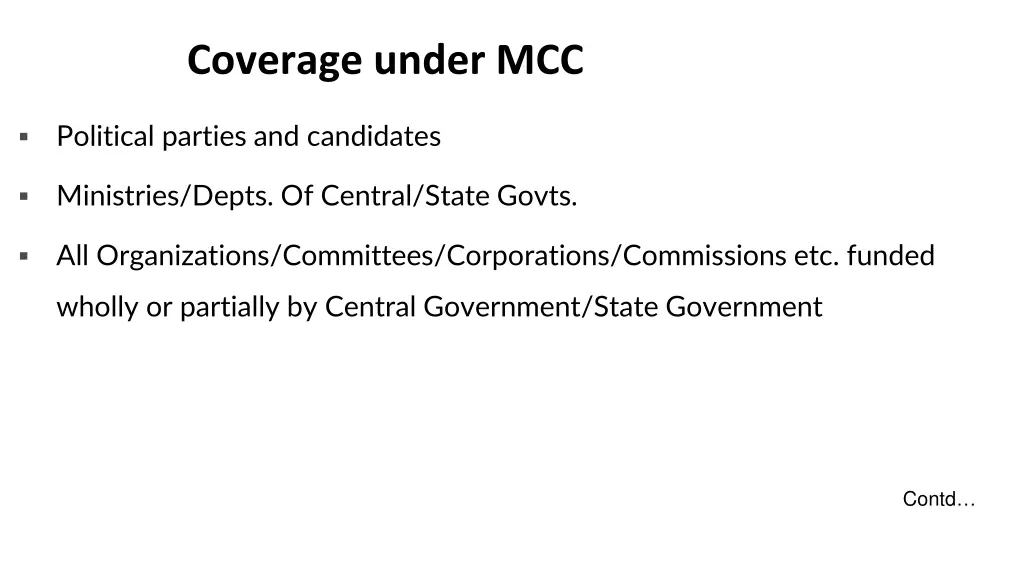 coverage under mcc