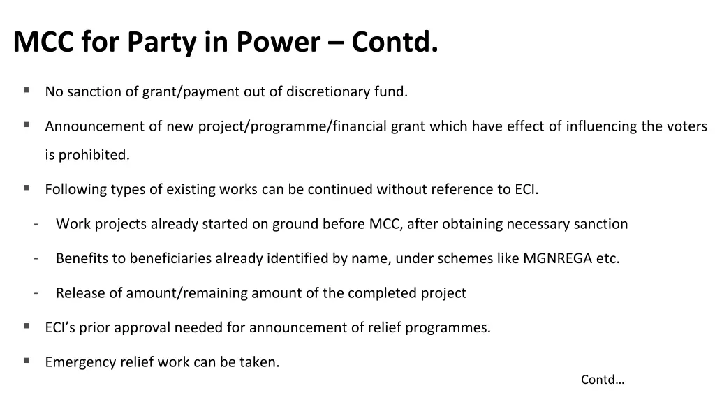 mcc for party in power contd 1