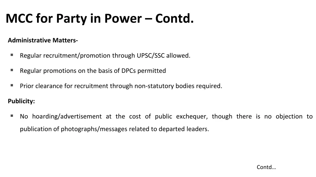 mcc for party in power contd 2