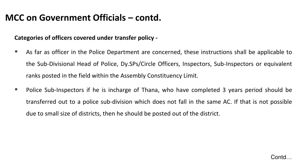 mcc on government officials contd 1