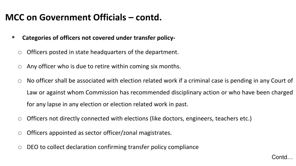 mcc on government officials contd 2