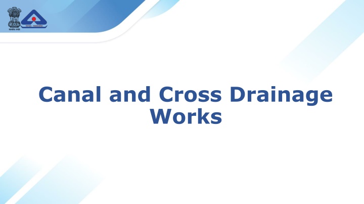 canal and cross drainage works