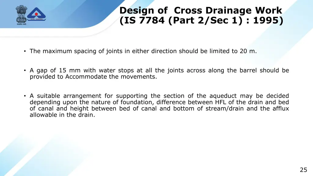 design of cross drainage work is 7784 part