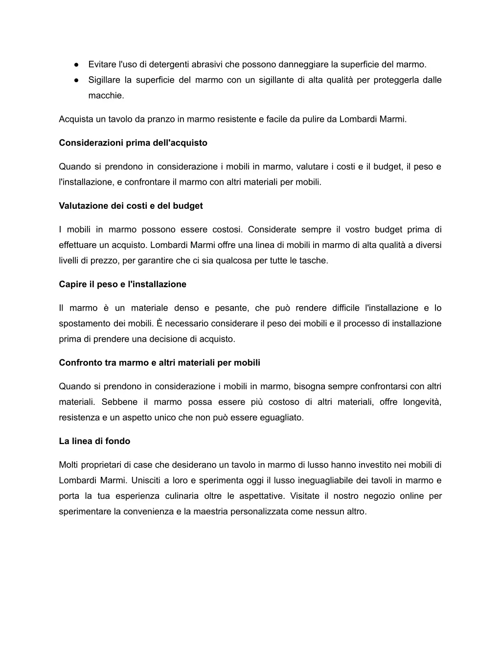 evitare l uso di detergenti abrasivi che possono