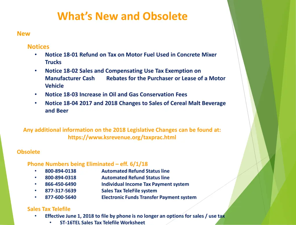 what s new and obsolete