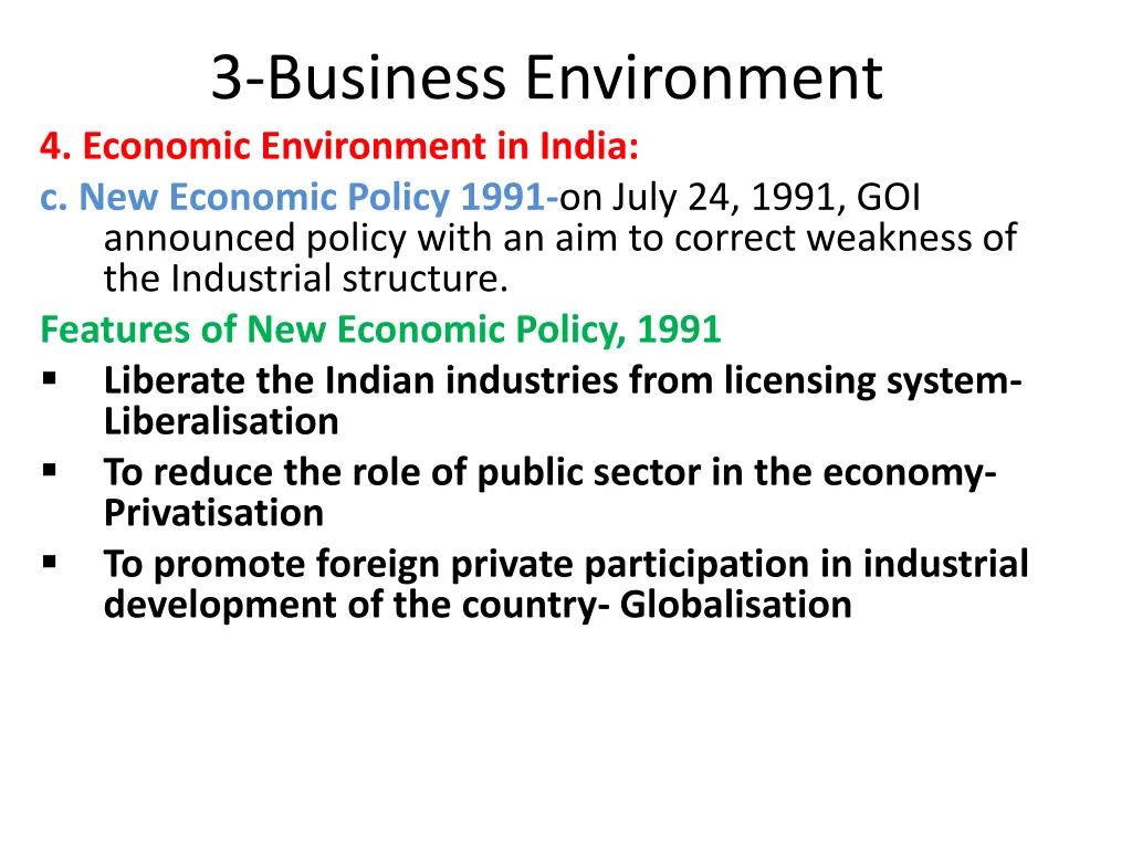 3 business environment 4 economic environment 3