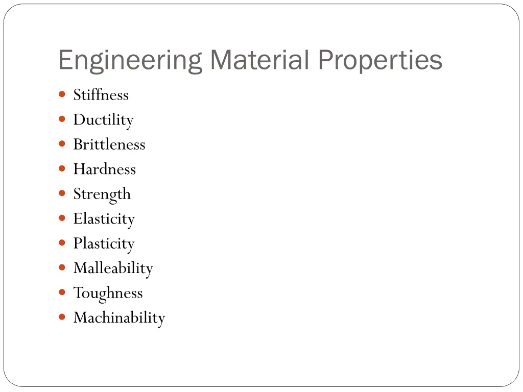 engineering material properties