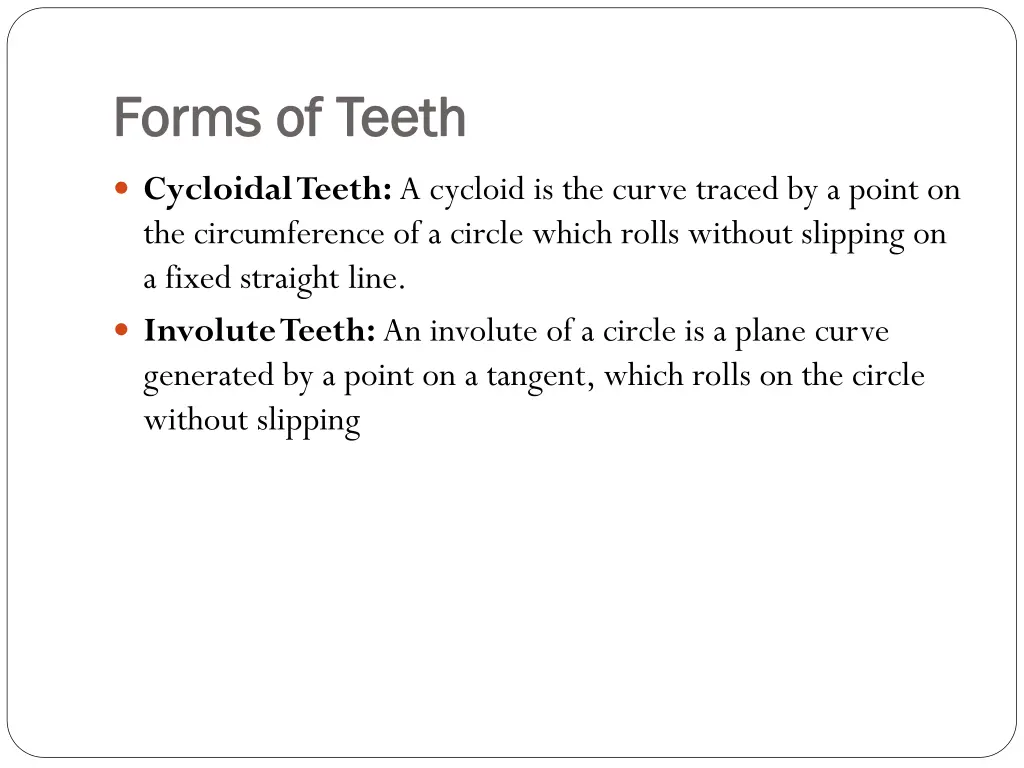 forms of teeth forms of teeth