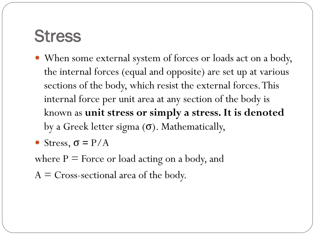 stress stress