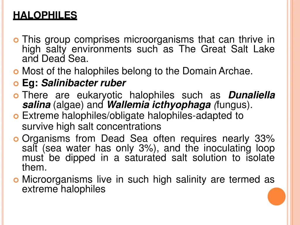 halophiles