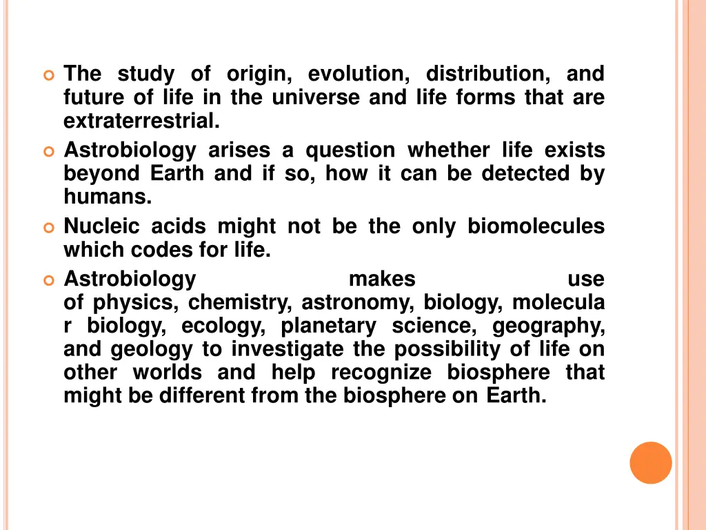 the study of origin evolution distribution