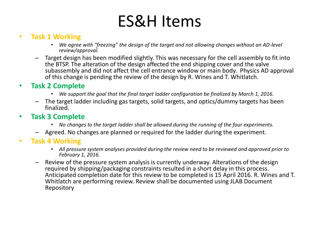 es h items